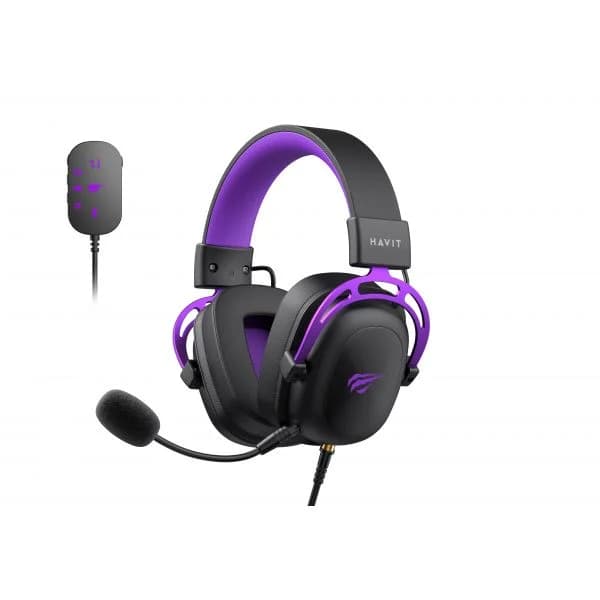 Havit H2002c+u Preto e Roxo PC/PS4