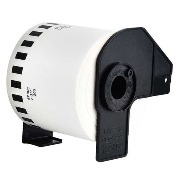 Etiquetas Compativeis Brother DK22113 Transparente 62mm x 15.24mm Contínua Papel térmico Compatível