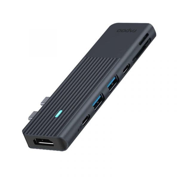 Rapoo Adaptador Multiport USB-C 7 em 2 Cinzento