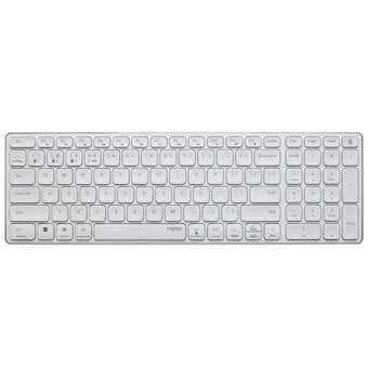 Teclado E9700M Multi-mode Wireless Ultra-slim PT Branco