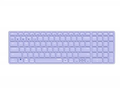 Teclado E9700M Multi-mode Wireless Ultra-slim PT Roxo