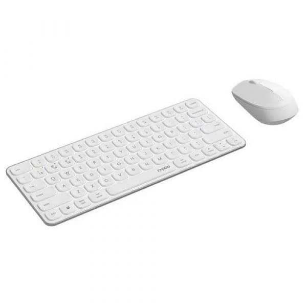 Teclado Rapoo 9010M Rato Sem Fios Branco