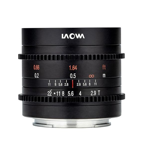 Objetiva Laowa 9mm t/2.9 Zero-D Ciné Montagem Fuji X