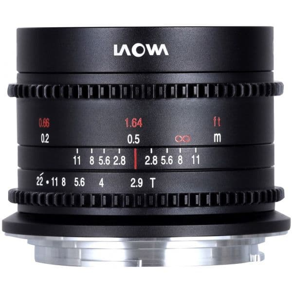 Objetiva Laowa 9mm t/2.9 Zero-D Ciné Montagem RF 1180038