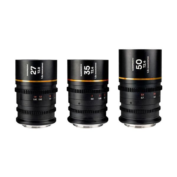 Objetiva LAOWA 27/35/50mm S35 Anamórfica (Amber) Sony E - LAOWA1180239