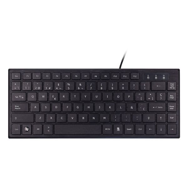 Teclado Unykac KB302 QWERTY Espanhol Preto
