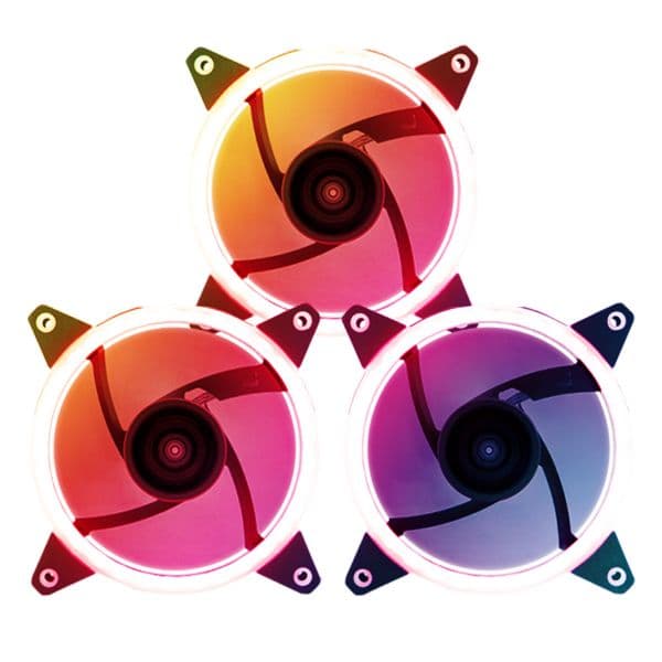 Unyka Ventoinha Candy 30 Ring Rgb 3x120mm - 51797