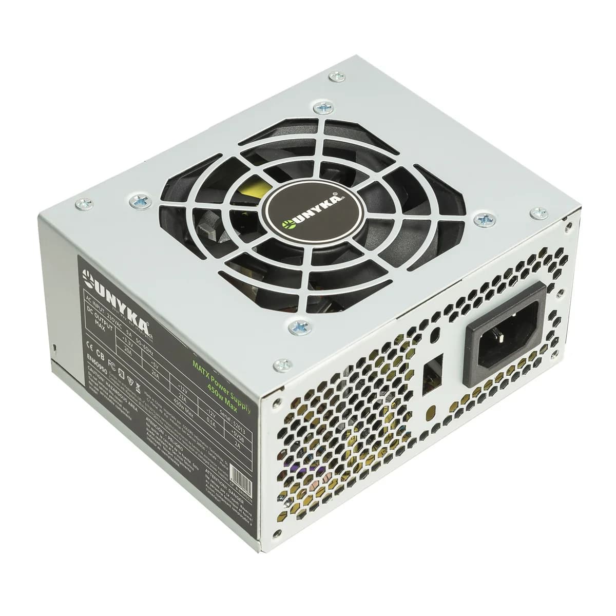 Fonte de Alimentação SFX 450W 100mm x 125mm x 65mm