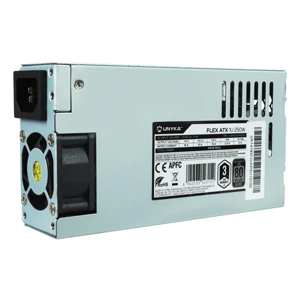 UNYKAch UKPSU1U40003 fonte de alimentação 250 W 20+4 pin ATX 1U P