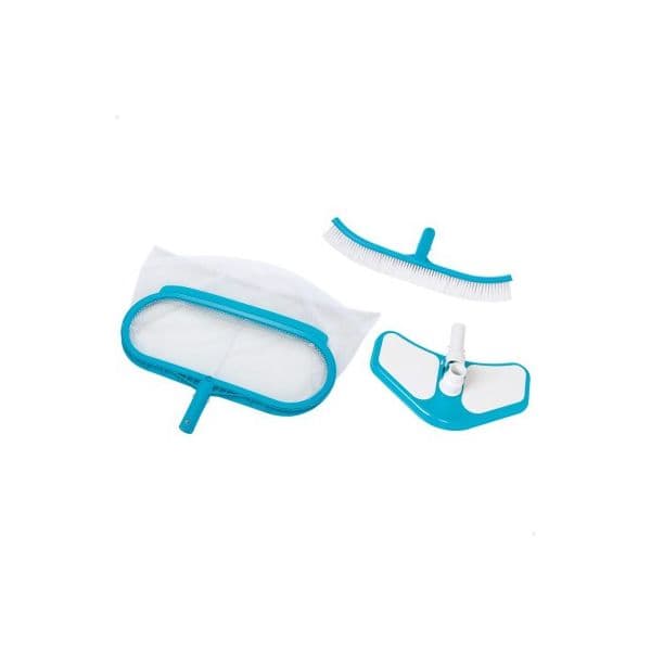 Kit de Limpeza Intex Deluxe para Piscinas e Spas com Apanhador de Folhas, Escova e Cabeça