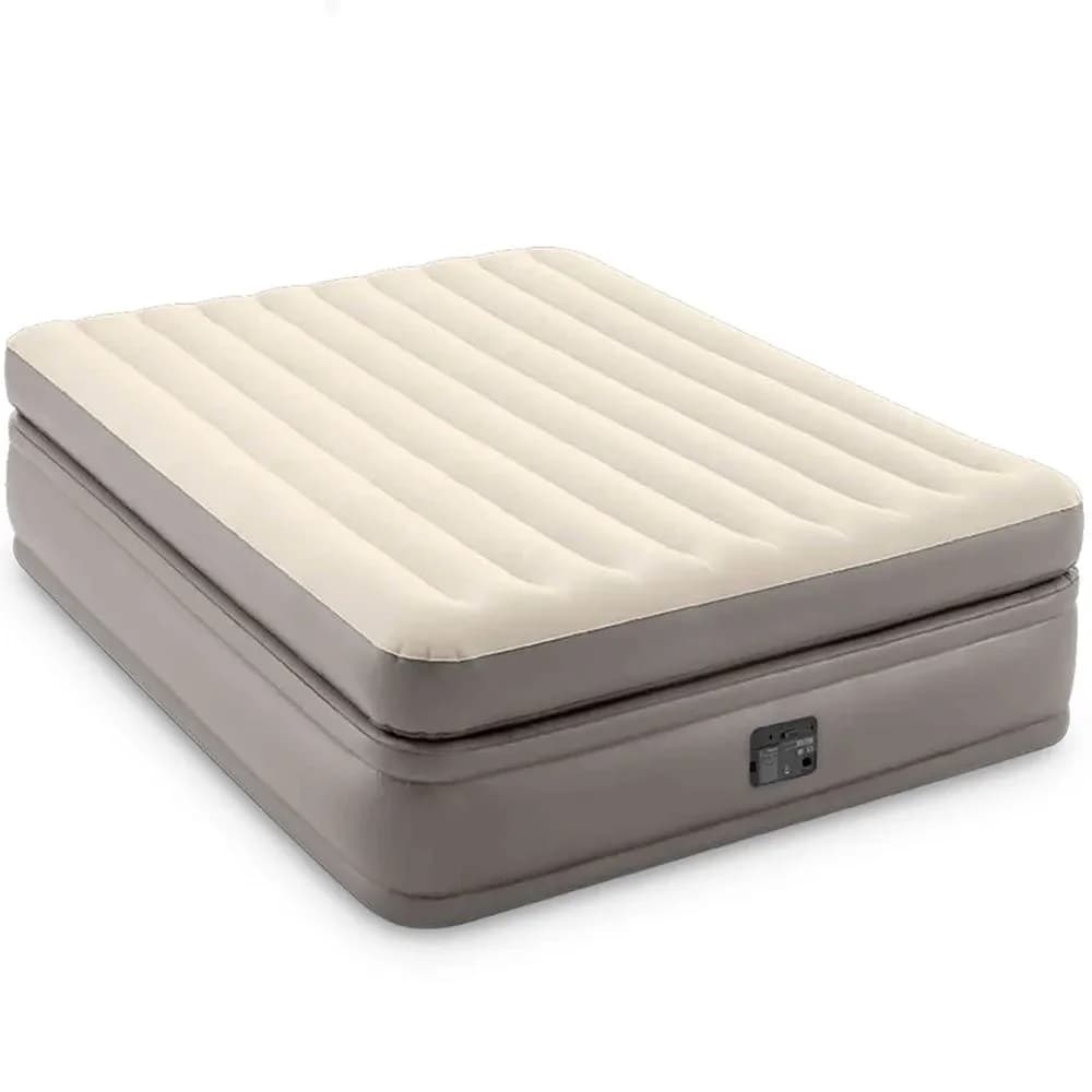 Intex Colchão de Ar Prime Comfort Elevated Bege 152 x 203 x 51 cm
