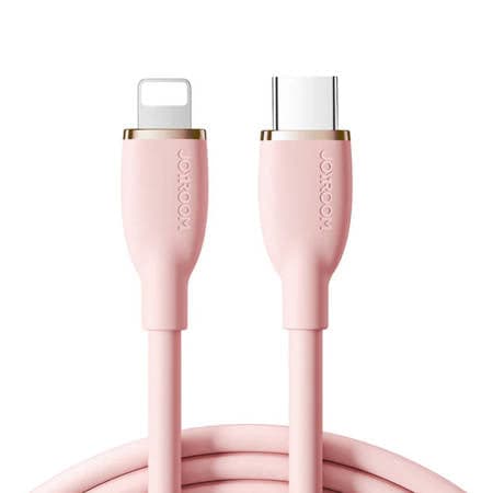 CABO COLORIDO 30W USB C PARA LIGHTNING ROSA