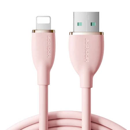 CABO COLORIDO 3A USB PARA LIGHTNING ROSA