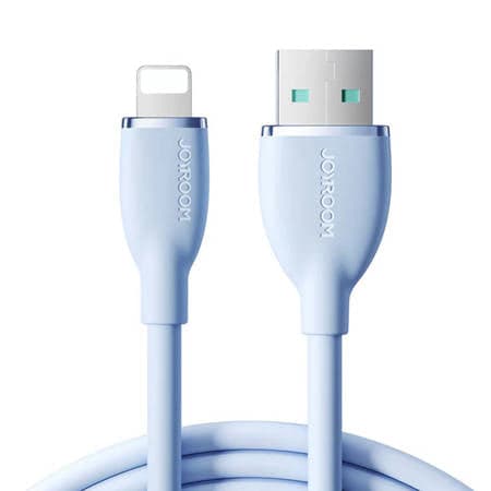 CABO COLORIDO 3A USB PARA LIGHTNING AZUL