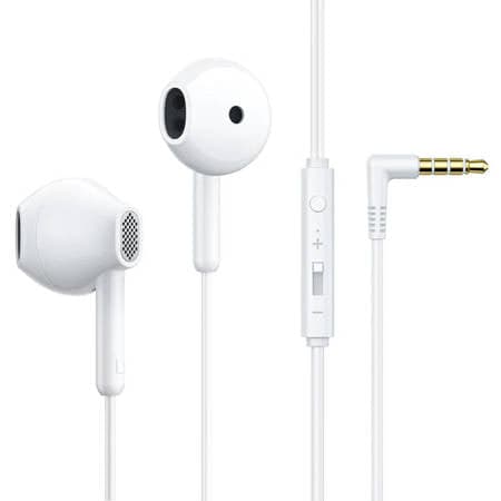 Fones de ouvido com fio Joyroom Wired Series JR-EW05 - brancos