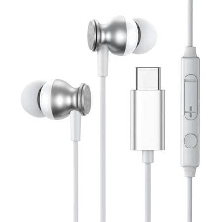 JOYROOM JR-EC04 AUSCULTADORES COM FIOS, USB C (PRATEADO)