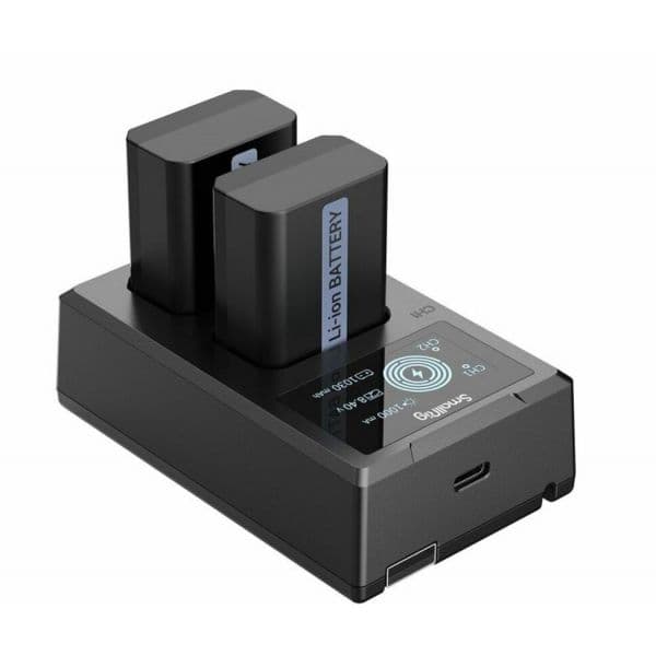 Smallrig 3818 Baterias X2 com Carregador usb NP-FW50
