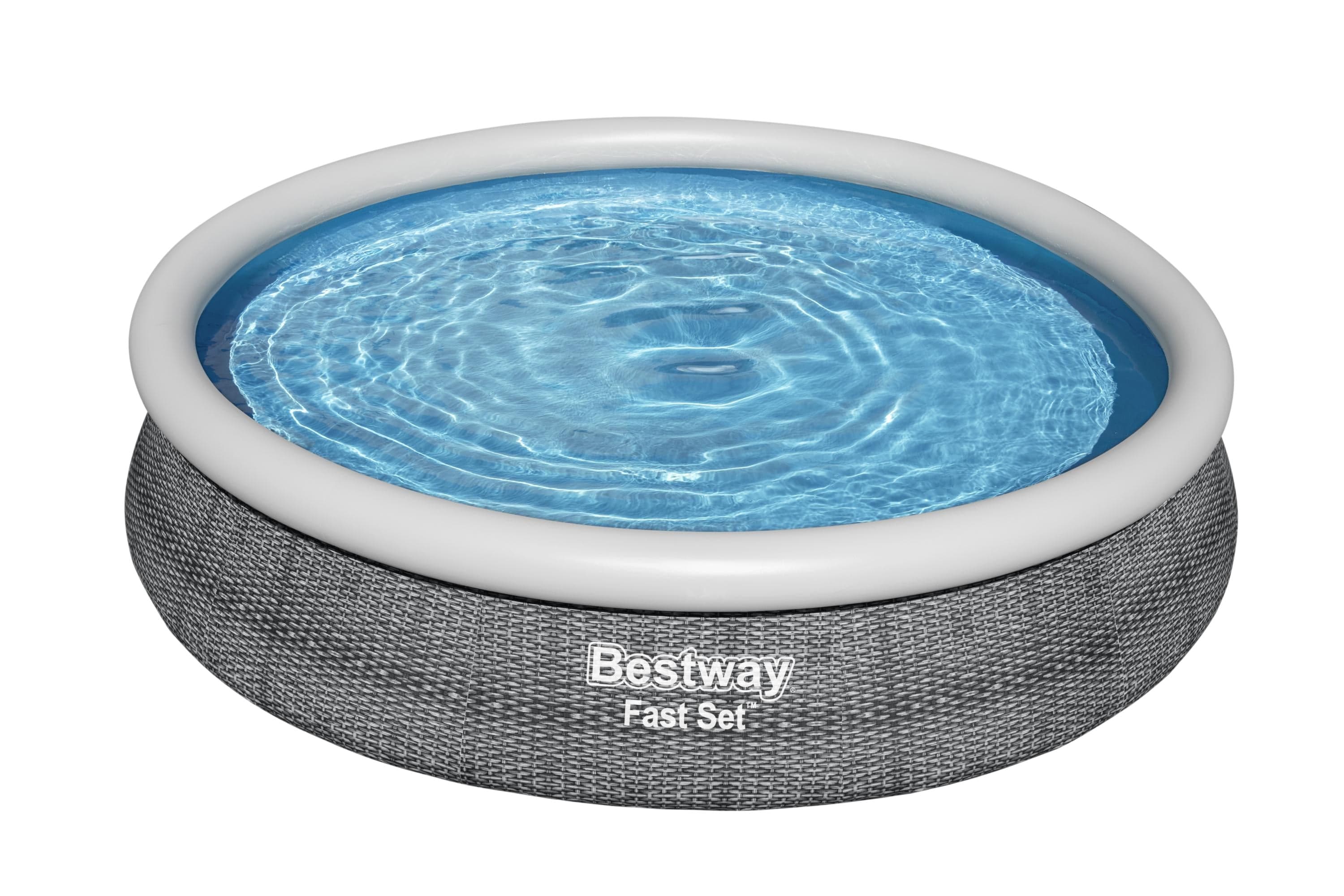 Fast Set Piscina Infantil Com Bomba De Filtragem Cinzento 3,66M X 76Cm Bestway