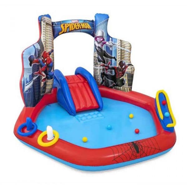 Bestway Piscina Insuflável Parque de Jogos Spiderman 211x206x127 cm +2 Anos