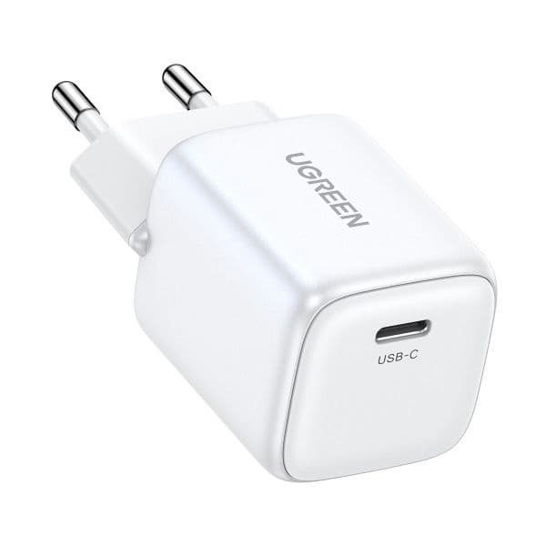 UGREEN Carregador UGREEN CD318 Nexode Mini 20W PD 3.0 GaN USB Type-C Branco - 15324