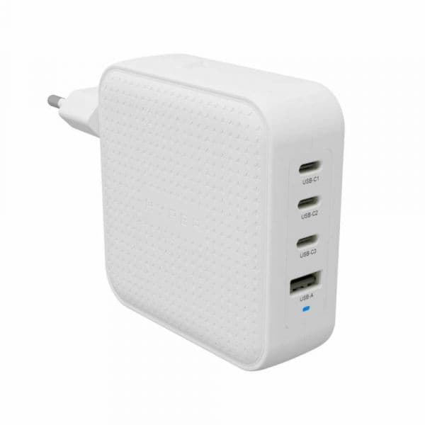 Targus HJ1002WHWWGL Carregador de Viagem GaN USB-C 100W (3C+1A) Branco