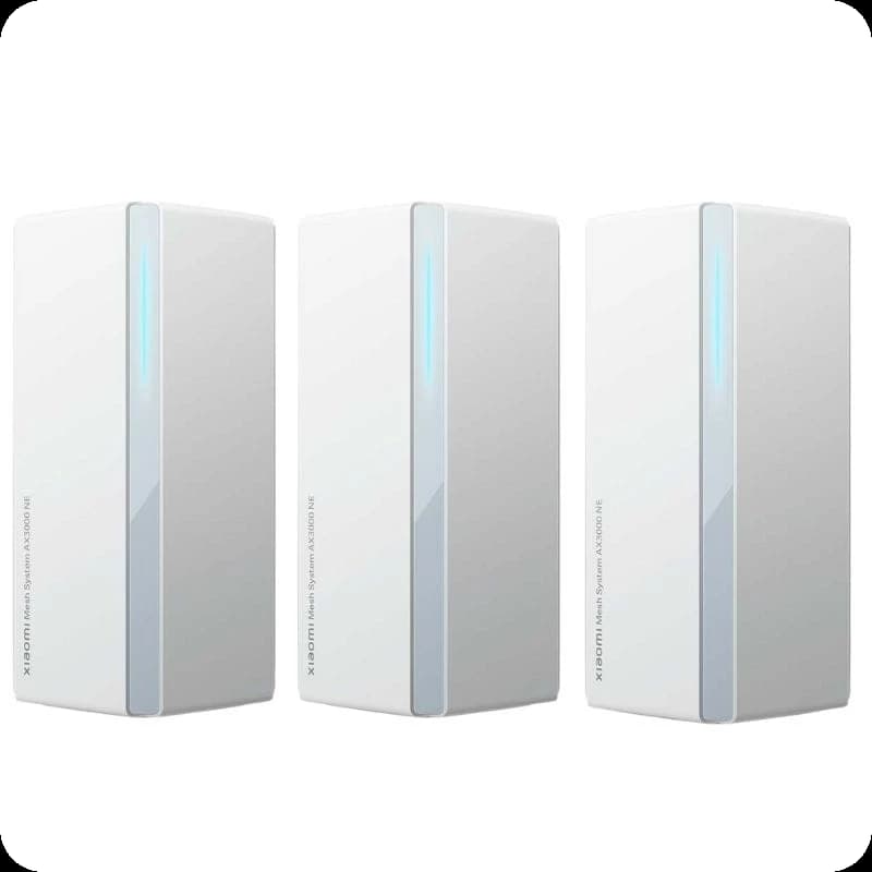 Xiaomi Sistema Mesh AX3000 NE (Pack x3) Wi-Fi 6 Dual Band Branco - DVB4486GL
