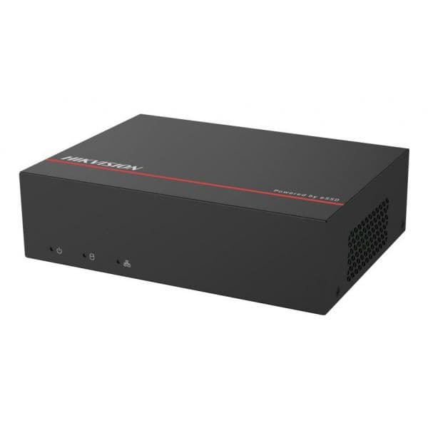 Hikvision Gravador DVR AcuSense 4 Canais 1U H.265 eSSD Preto iDS-E04HQHI-XD