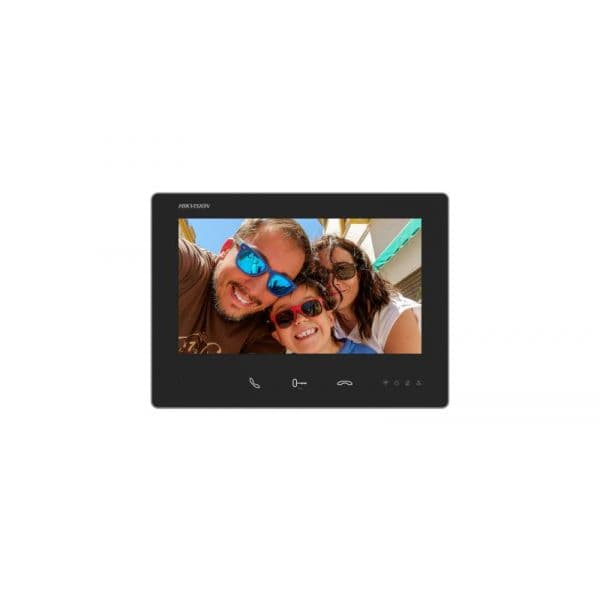 Hikvision Monitor Video Porteiro DS-KH7300EY-WTE2 7" Tátil TFT 2 Fios HD Preto