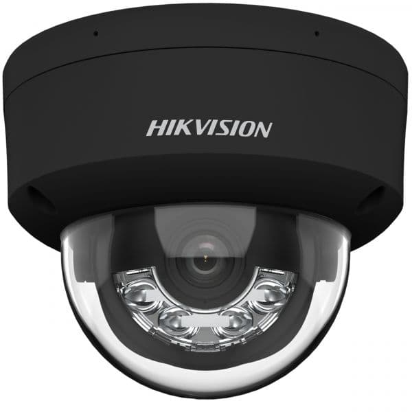 Hikvision Câmara de Segurança IP Dome DS-2CD2163G2-LIS2U(2.8mm)(BLACK) 6MP AcuSense Luz Híbrida Inteligente Preta