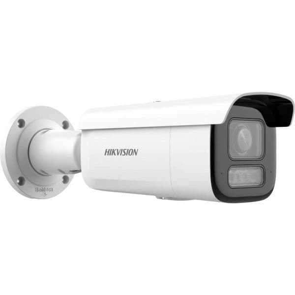 Hikvision Câmara de Segurança IP Pro Bullet PoE+ 4MP 2.8-12mm Exterior IP67 DS-2CD2643G2-LIZS2U com Acusense, Luz Híbrida Inteligente e Varifocal Motorizada