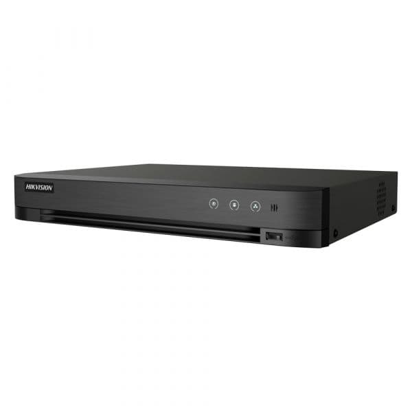 Hikvision Gravador DVR 5em1 Pro 4 Canais HDTVI / HDCVI / AHD / CVBS 8MP AcuSense Preto