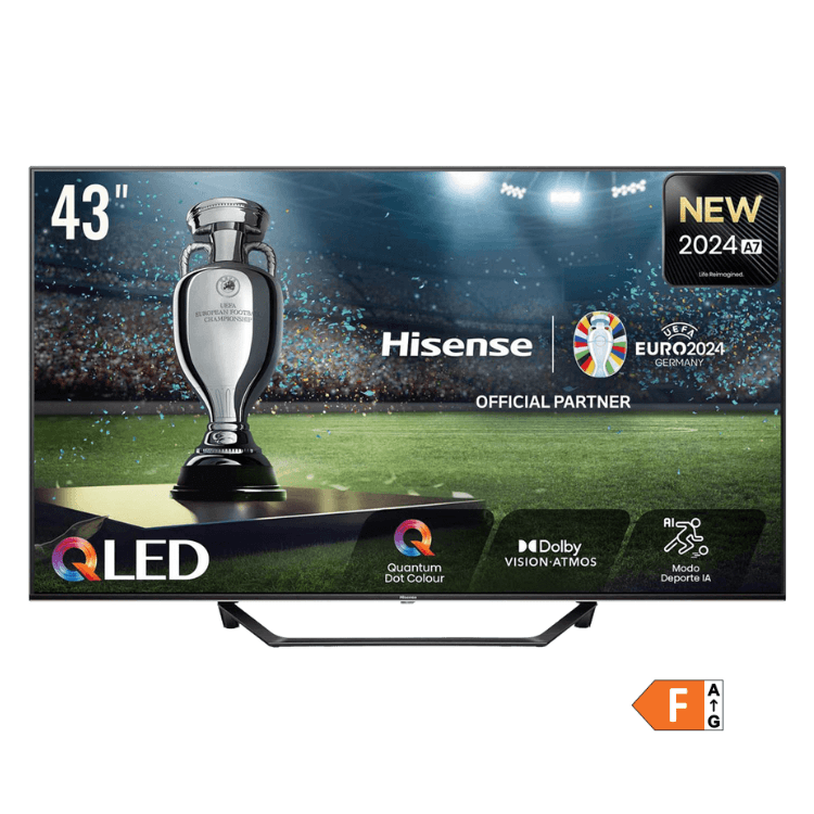 TV Hisense 43" 43A7NQ (2024) QLED UHD Smart TV 4K HDR10+