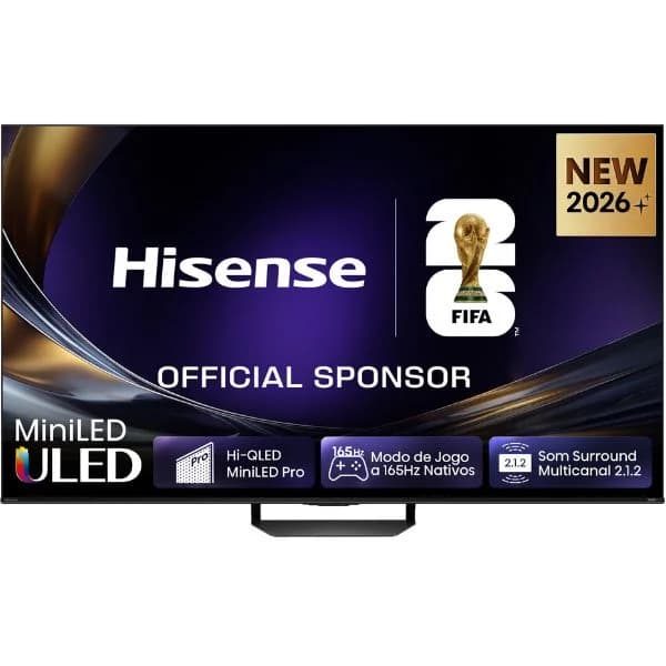 Hisense 65U7S PRO TV 165,1 cm (65") 4K Ultra HD Smart TV Wi-Fi Cinzento, Preto 600 cd/m²