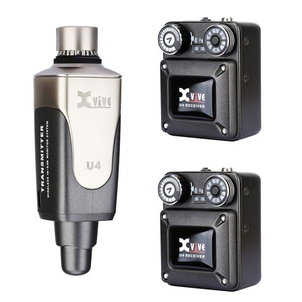 Xvive U4R2 In-Ear Monitor Wireless System w/ 1 Transmitter + 2 Receivers