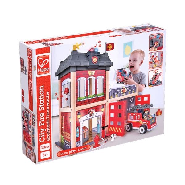 Hape Toys Quartel de Bombeiros Grande E3023
