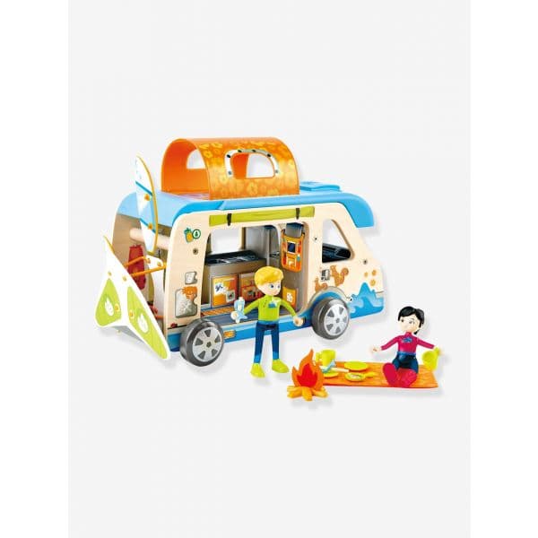 Hape Carrinha Aventura com Bonecos Azul