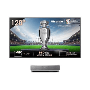 Laser TV Hisense 120 L-5-HA com Ecrã ALR Integrado – 4K UHD, 120"