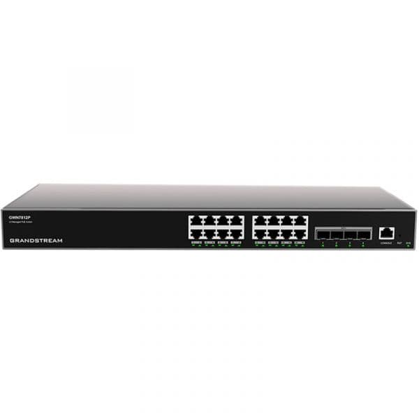 Grandstream Networks Switch 16 Portas GbE PoE e 4 Portas SFP+ GWN7812P