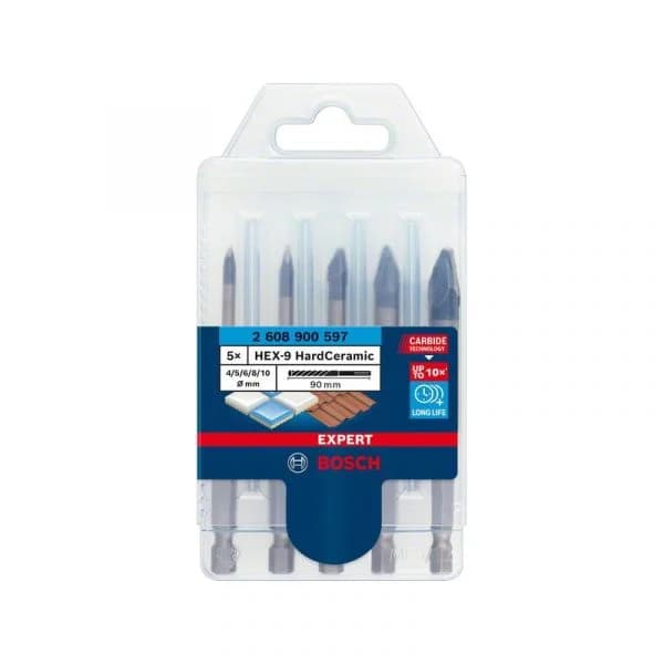 Bosch Conj. de Brocas HEX-9 Expert Hardceramic 4/5/6/8/10MM 5 Un. - 10082607