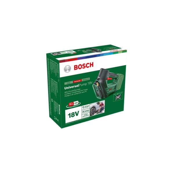 Bosch UniversalPump 18V 0603947100 Compressor de Ar a Bateria Verde e Preto Sem Bateria e Carregador