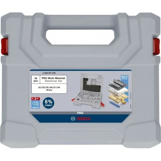Conjunto de serras craneanas PRO Multi Material com eixo Q-Lock, 10 peças refª 2608901550 BOSCH - 2608901550 - Ferramentaspro.pt