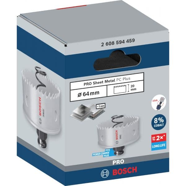 Bosch Serra de Coroa PRO Sheet Metal Power Change Plus Ø 64 mm