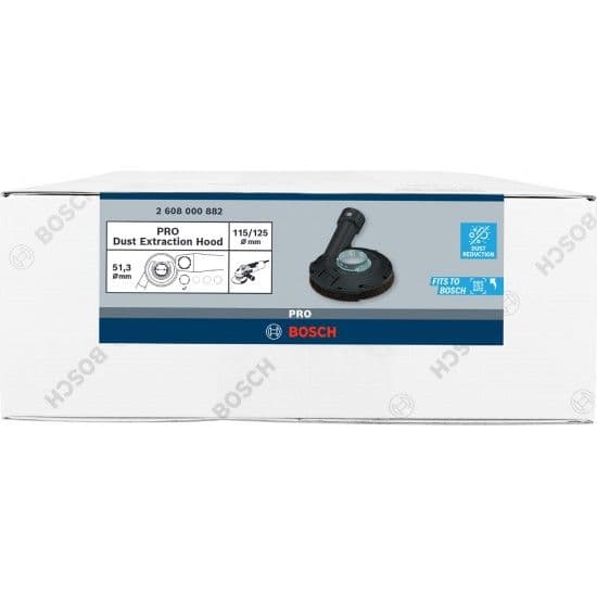 PRO Dust Extraction Hood, com chave SAG. =1kW/X-LCK, 115/125mm refª 2608000882 BOSCH