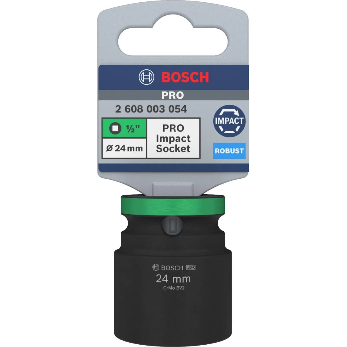 Pontas de aparafusar e chaves de caixa PRO Impact Socket, 1/2, 24 mm, standard refª 2608003054 BOSCH - 2608003054 - Ferramentaspro.pt