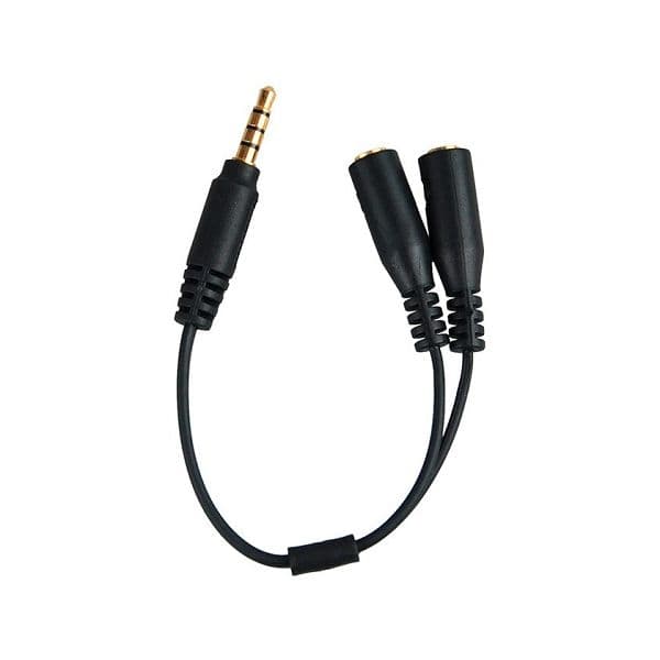 JJC Cabo 2xJack 3.5mm Fêmea /Jack 3.5mm TRRS Macho - 11952