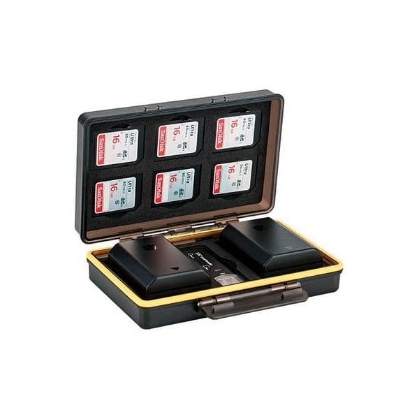 JJC Estojo para 2x Bateria e 6x Cartões SD