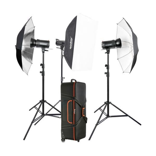 Godox Kit Completo de Estúdio com 3 Flashes SK300II - D182091