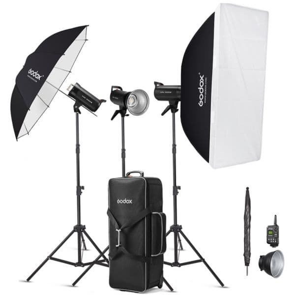 Godox SK300IIV-D Kit de Flash para Estúdio (com Suportes E Acess?rios) - GODOXD243401