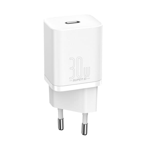 BASEUS Carregador Quick Charge 30W Branco Type C