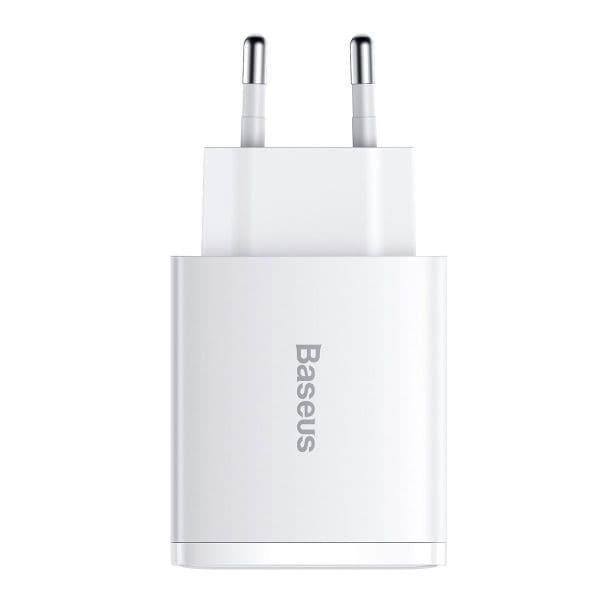 Carregador Baseus Compact Fast Charge USB-C 30W Branco
